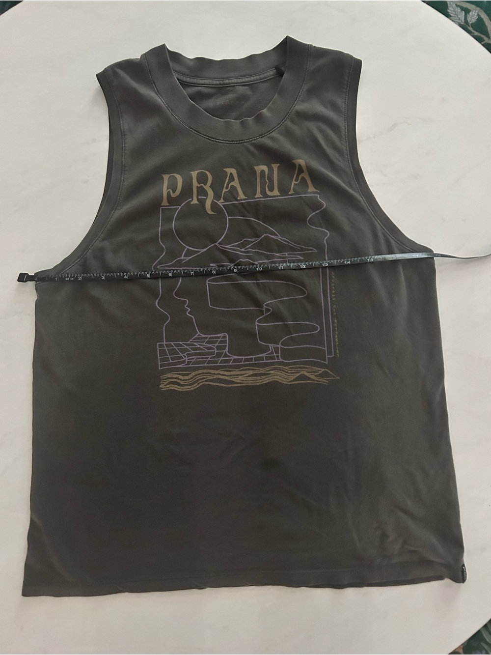 Prana Graphic Sleeveless Tank Women’s Medium - Picture 3 of 6